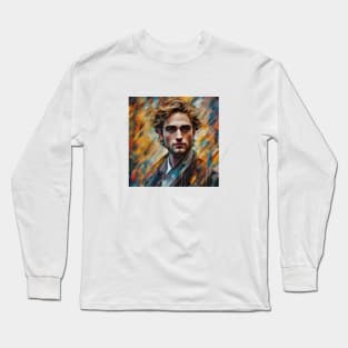 Portrait of Robert Pattinson Long Sleeve T-Shirt